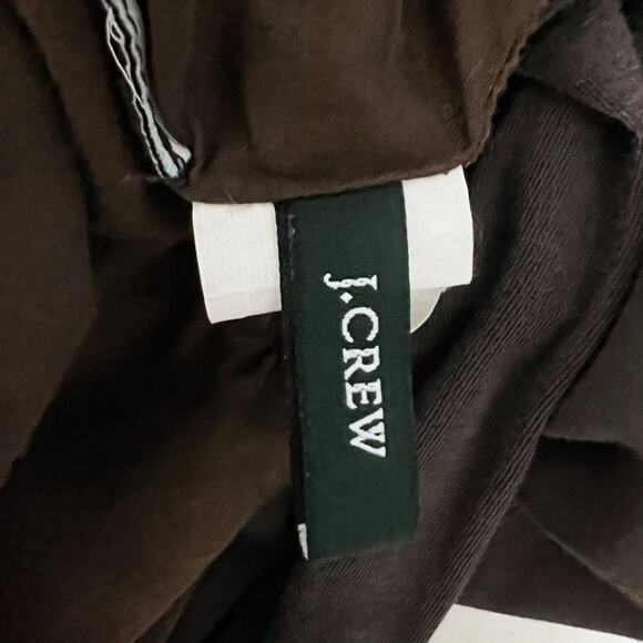 J. Crew Skirt Womens M Flowy A-Line Sheer Fold Over Brown Casual Minimalist Boho - Picture 4 of 6